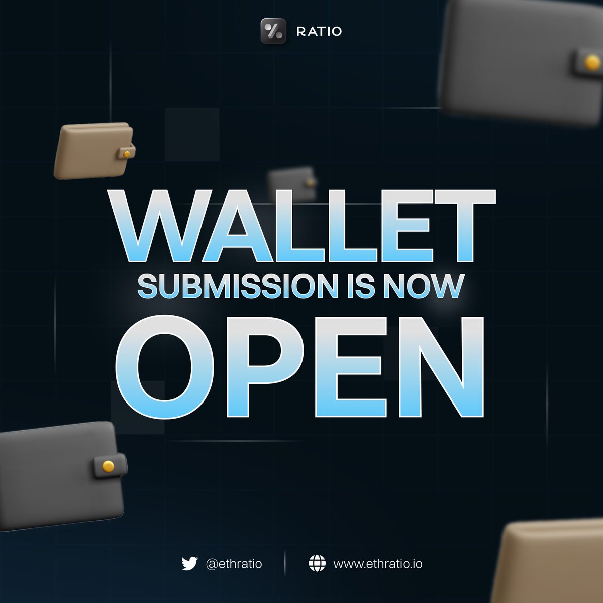 Wallet submissions are now open | $RATIO dashboard.ethratio.io/submit