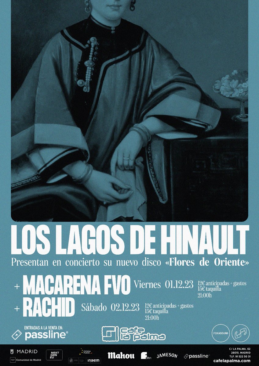 LagosDeHinault's tweet photo. La semana que viene son ya nuestros dos conciertos de Madrid. Aquí podéis comprar entradas tanto para el viernes 1 como para el sábado 2: https://t.co/jvQhITNtUb https://t.co/IMdB3AzF8k
