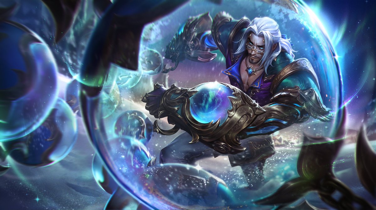 LeagueOfLegends's tweet photo. Illuminated by snowfall, Polaris rises again. https://t.co/evt3z8p8H3