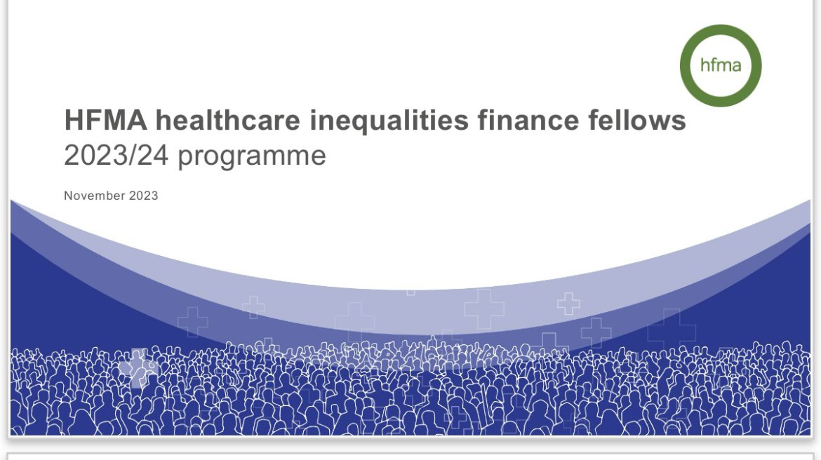 Exciting day for the @HFMA_UK as we launched the health inequalities finance fellows programme. Finance colleagues will be joining the #core20plus ambassadors to reduce health inequalities. The sessions today were inspiring - we’ve got an exciting year ahead! #narrowthegap