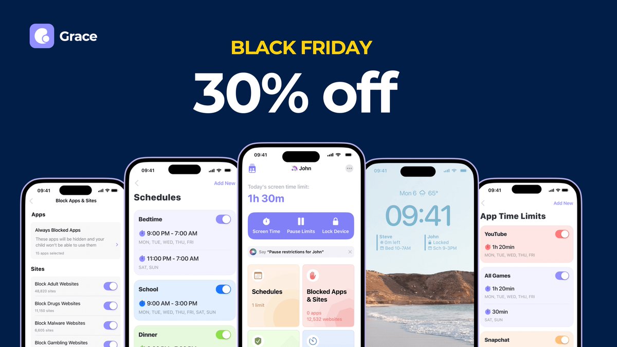 Grace - Parental Control App for iOS tweet media