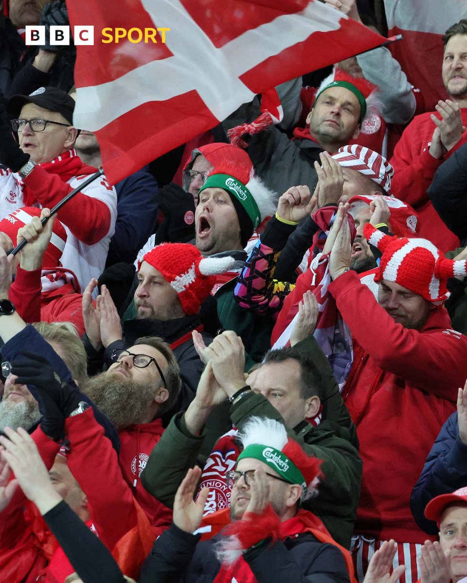 The Denmark fans have been making their voices heard at Windsor Park 🗣📣 Their team have already secured a spot in next summer's finals 🏆 Can Northern Ireland spoil their party tonight? 🎉 #BBCFootball