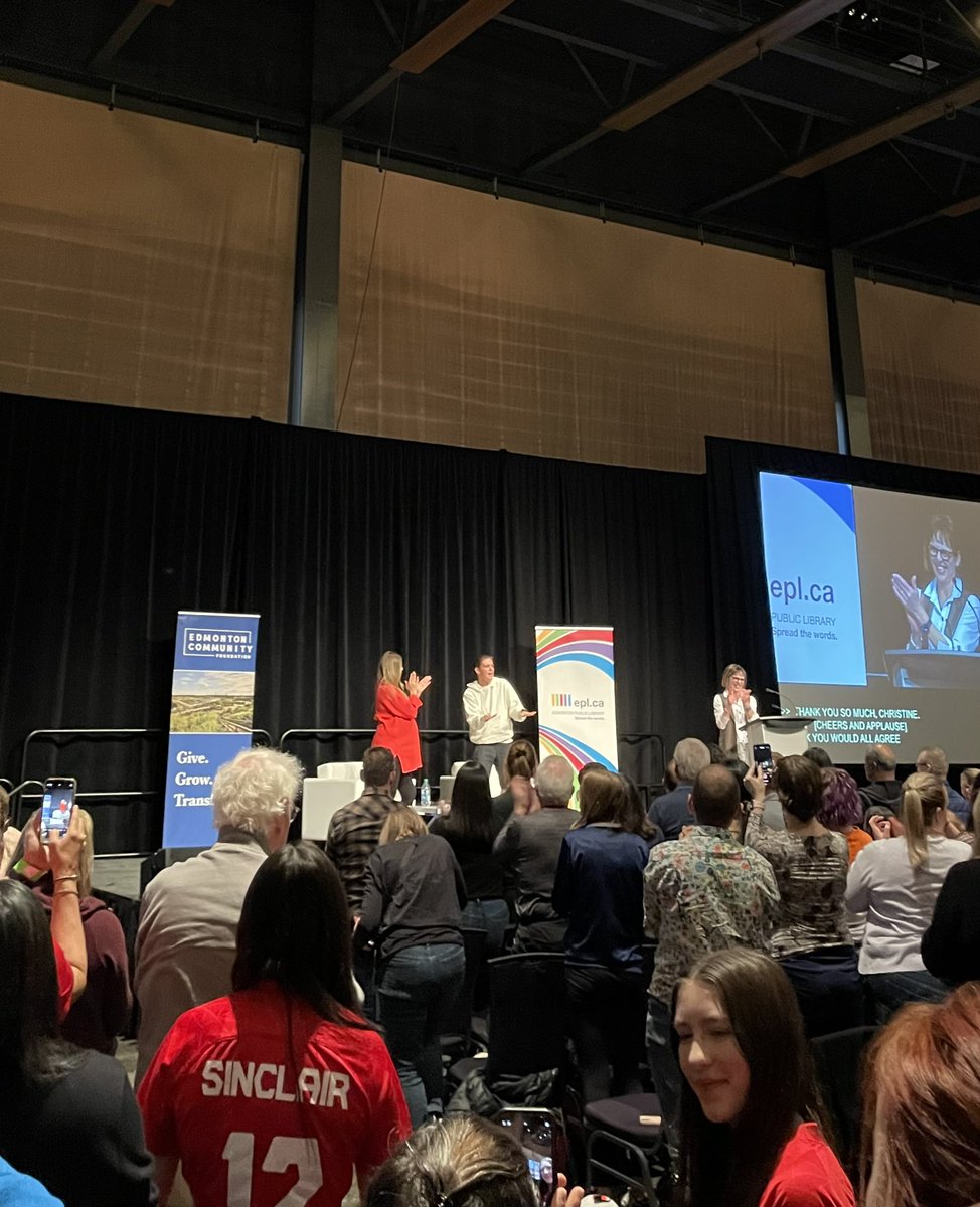 Smattss's tweet photo. Thank you @EPLdotCA for hosting the true Captain Canada, Christine Sinclair! 

Always a joy to hear from the GOAT 🍁🐐 https://t.co/8NYnSQc2Q6