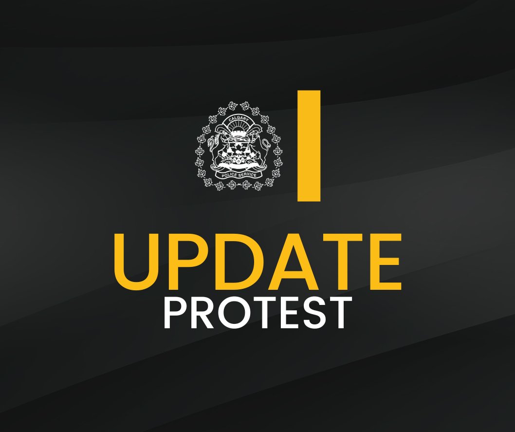 CalgaryPolice's tweet photo. 🔵 Update: Charges laid at protest 🔵

As police, our role is to facilitate safe, lawful & peaceful demonstrations in Calgary. We would like to thank the majority of demonstrators who were co-operative with police throughout yesterday’s protest.

We know that there have been several questions raised by community members following the charges that were laid yesterday. As the main protest was coming to a peaceful conclusion, approximately 100 demonstrators separated from them and attempted to block a major road, creating a dangerous situation between motorists & demonstrators. Several individuals within this group were not compliant with police & despite attempted negotiations, continued to impede traffic & escalate their behaviour, with some attempting to push through a line of police officers.

As a result of these behaviours, the following individuals were charged:

📌 In relation to three individuals pushing against police officers to break through the police line, Wassime TAHA, 30, Wafik KASSEM, 25 & Mohamed HAMDANIE, 25, have each been charged with one count of assaulting a peace officer.

📌 In relation to interference as police attempted to make an arrest, Mervat HAMDANIE, 27, has been charged with one count of obstruction of a peace officer. During her arrest, her hijab became displaced & officers immediately allowed this to be rectified.

As arrests were being made, a youth was also briefly taken into custody for his involvement in attempting to break through the police line. After his arrest, the youth’s parents were allowed behind the police line to de-escalate the situation. He was released without charges.

We continue to appeal to all demonstrators to act responsibly & protest within the laws. Anyone who jeopardizes public peace, endangers others, or participates in illegal activities, will be held accountable for their actions. If anyone feels they were not dealt with appropriately by police, they can file a complaint through our Professional Standards Section.

🌐 https://t.co/WMy88oBc31