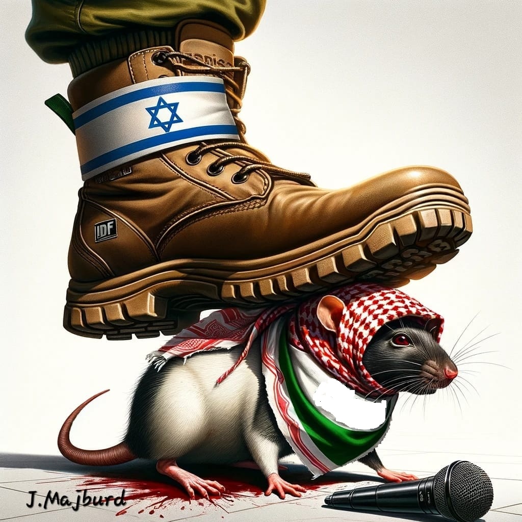 #كاريكاتير 
حماس وأم عبيدة تحت أقدام الصهاينة 
<a href="/bararit/">عيديت بار Idit Bar</a>

#حماس_الإرهابية 
#إسرائيل_تنتصر