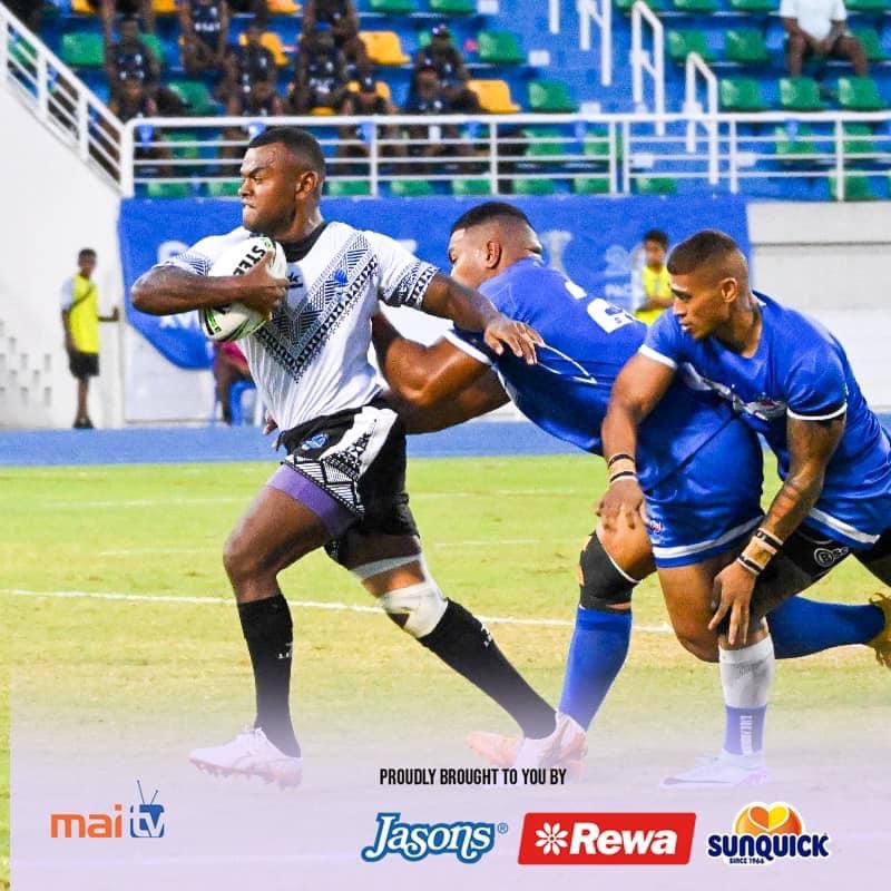maitvfiji's tweet photo. Fiji Bati lost to Samoa 18-12 in their second match at National Stadium, Honiara, Solomon Islands
#PacificGames2023 #SOL23 #TeamFiji #Fiji 🇫🇯🇼🇸🇸🇧 https://t.co/AKuan2pqv9