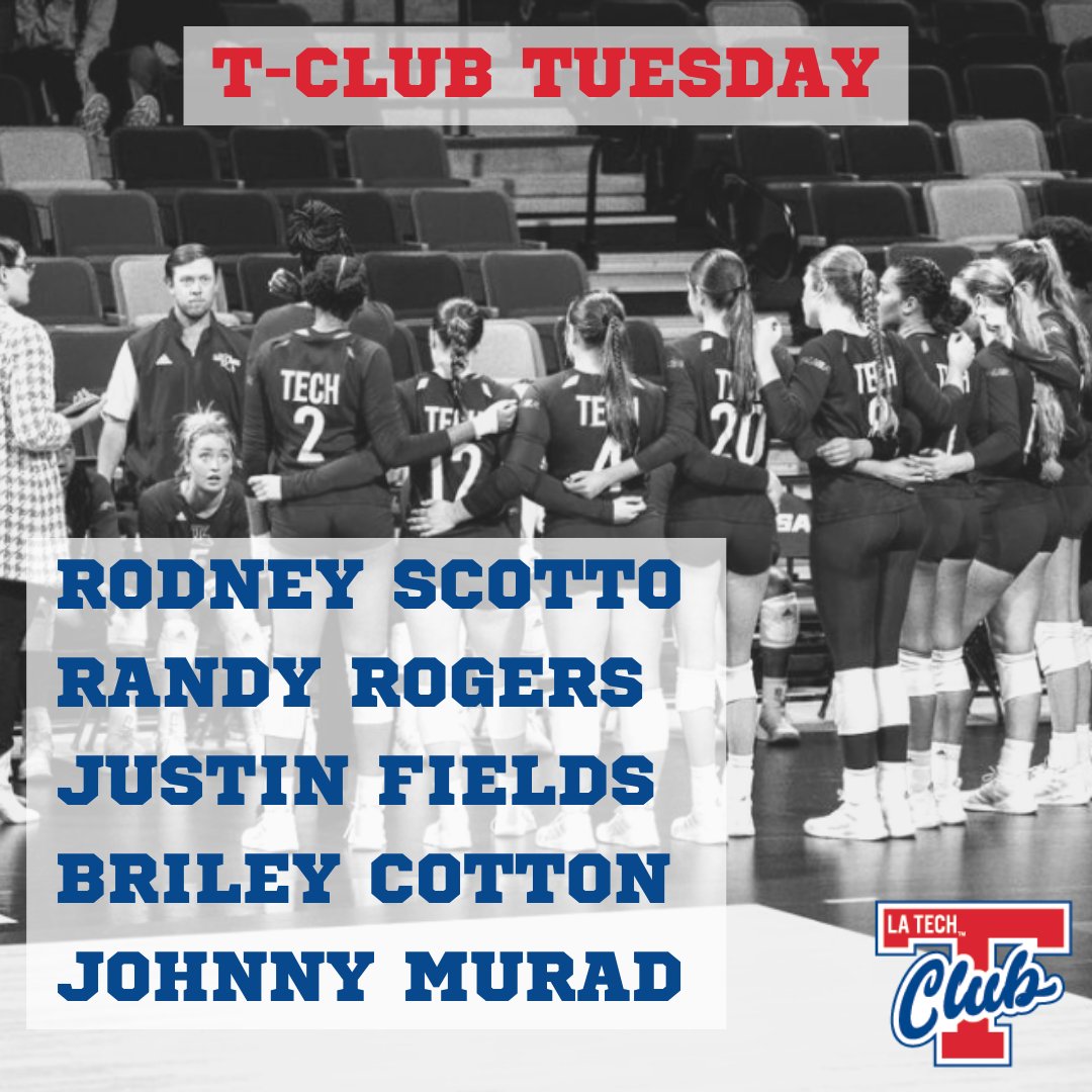 LATechChampRes's tweet photo. Happy #TClubTuesday to our new TClub members. What a way to show up for your alma mater! Are you a LA Tech Athletics alum looking to give back and stay involved? Click the link and learn more!
https://t.co/p19PJZ5BGn https://t.co/91qlAYfhht
