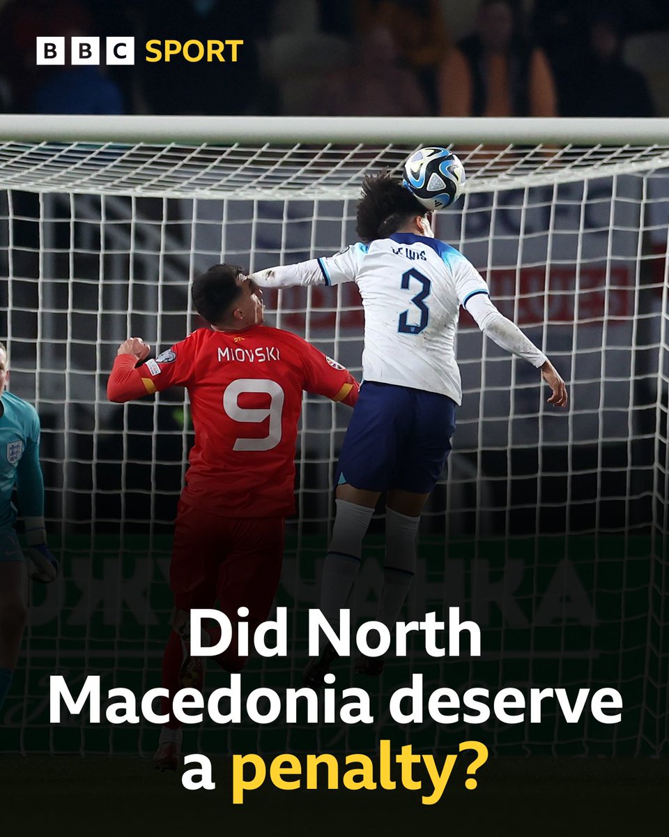 HT: North Macedonia 1-0 England ✍️ #BBCFootball