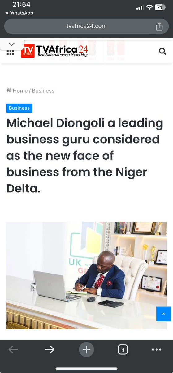 MDionFoundation's tweet photo. Michael Diongoli a leading business guru considered the new face of business from the Niger Delta.

@tvafrica24 https://t.co/AjCvRSUNNv