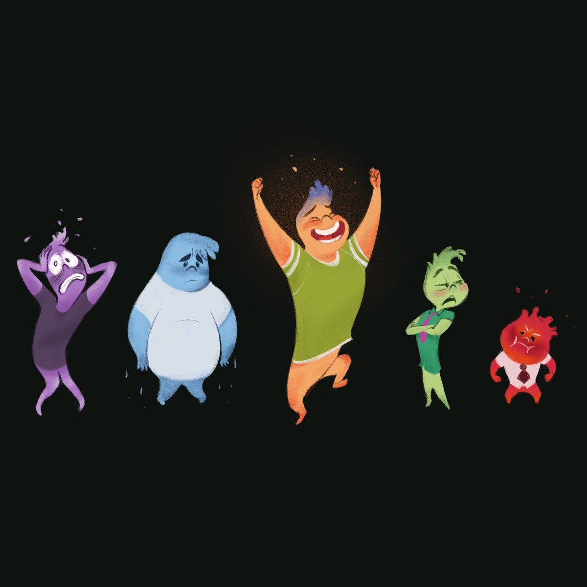 Rain1940_art's tweet photo. Wade’s Inside Out. #InsideOut #Elemental #WadeRipple #Emotions #procreate #pixar #rain1940_art https://t.co/PO2eYMX5SV