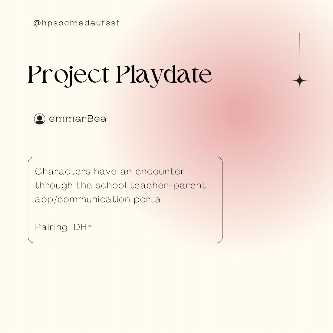 ⭐️ REVEALS DAY SIX ⭐️

Project Playdate
by emmarBea

archiveofourown.org/works/51390706…