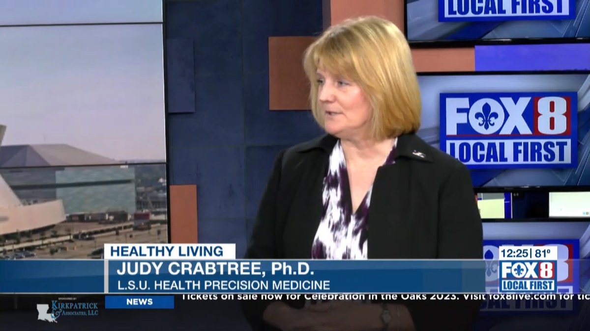 Dr. Judy Crabtree of @LSUHealthNO's Precision Medicine Lab explains what could be a game changer for women with ovarian cancer. fox8live.com/video/2023/11/… @LizReyesFOX8 @FOX8NOLA #LSUHSC