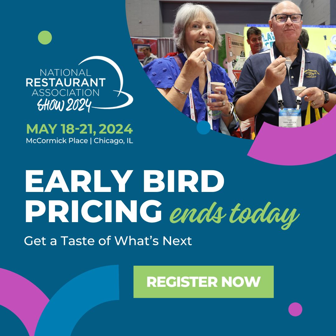 Your LAST chance! ⏰ We have a way for you to save big, but it won't last long. Act fast for a mega discount on #2024RestaurantShow registration - only hours before it expires tonight! ➡️ bit.ly/3PJYwsy