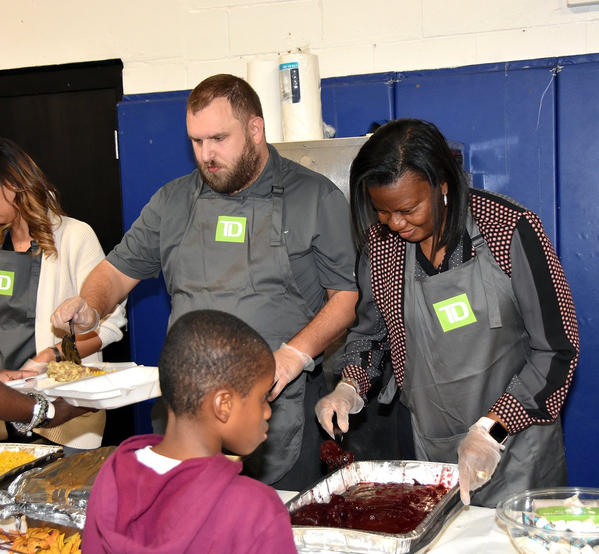 BGCD teamed up with our friends at <a href="/TDBank_US/">TD Bank</a> to host our Annual Family Thanksgiving Dinner!🦃 300+ members &amp; parents joined us at two of our sites for this fun event. Thanks to all TD Bank volunteers &amp; to TD Bank Charitable Foundation for their support! #WeAreDorchester