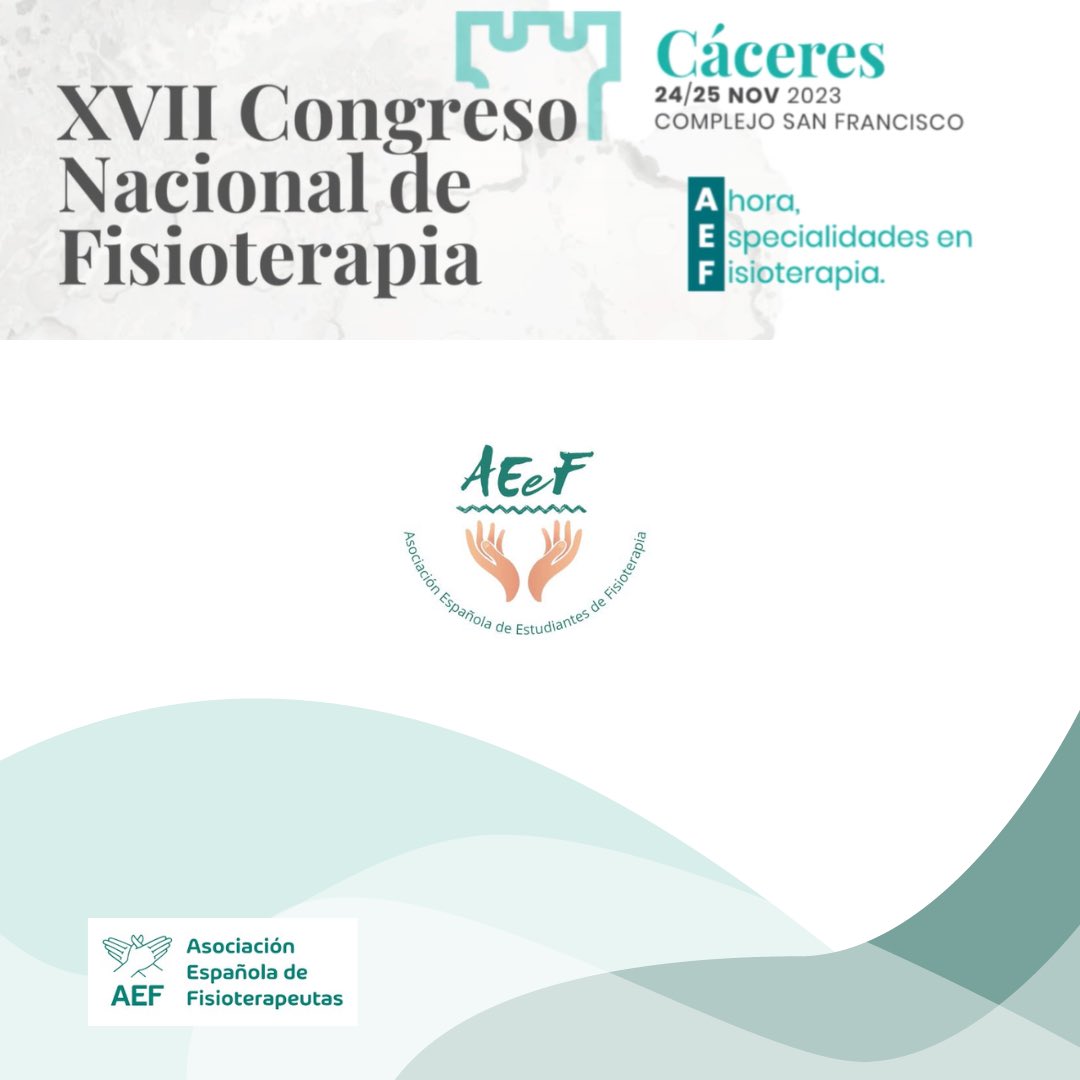 aef_estudiantes's tweet photo. Tik tak, tik tak… ⏰ ⏰
Comienza la cuenta atrás, los días 24 y 25 de noviembre nos vemos en Cáceres en el XVII Congreso Nacional de Fisioterapia.
@aefisio
#aef #congresoaef #especialidadesenfisioterapia https://t.co/ONC7rWp0vF