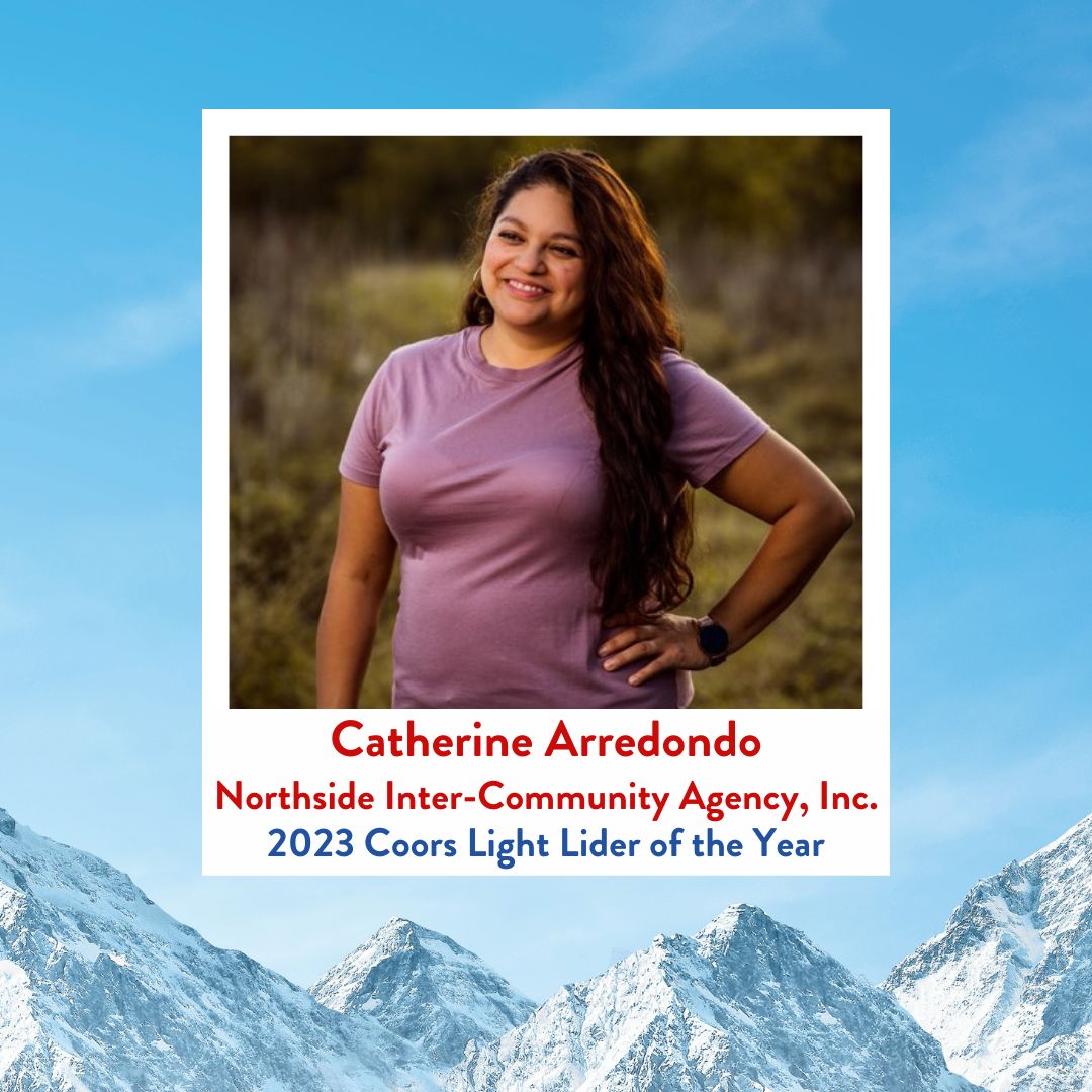 Congratulations, Catherine Arredondo, 2023 Coors Light Líder of the Year! 🏆 Catherine is the Director of Development of Northside Inter-Community Agency, an organization dedicated to providing food, clothing, &amp; self-help programs to families in  Fort Worth. 
#CoorsLightLideres
