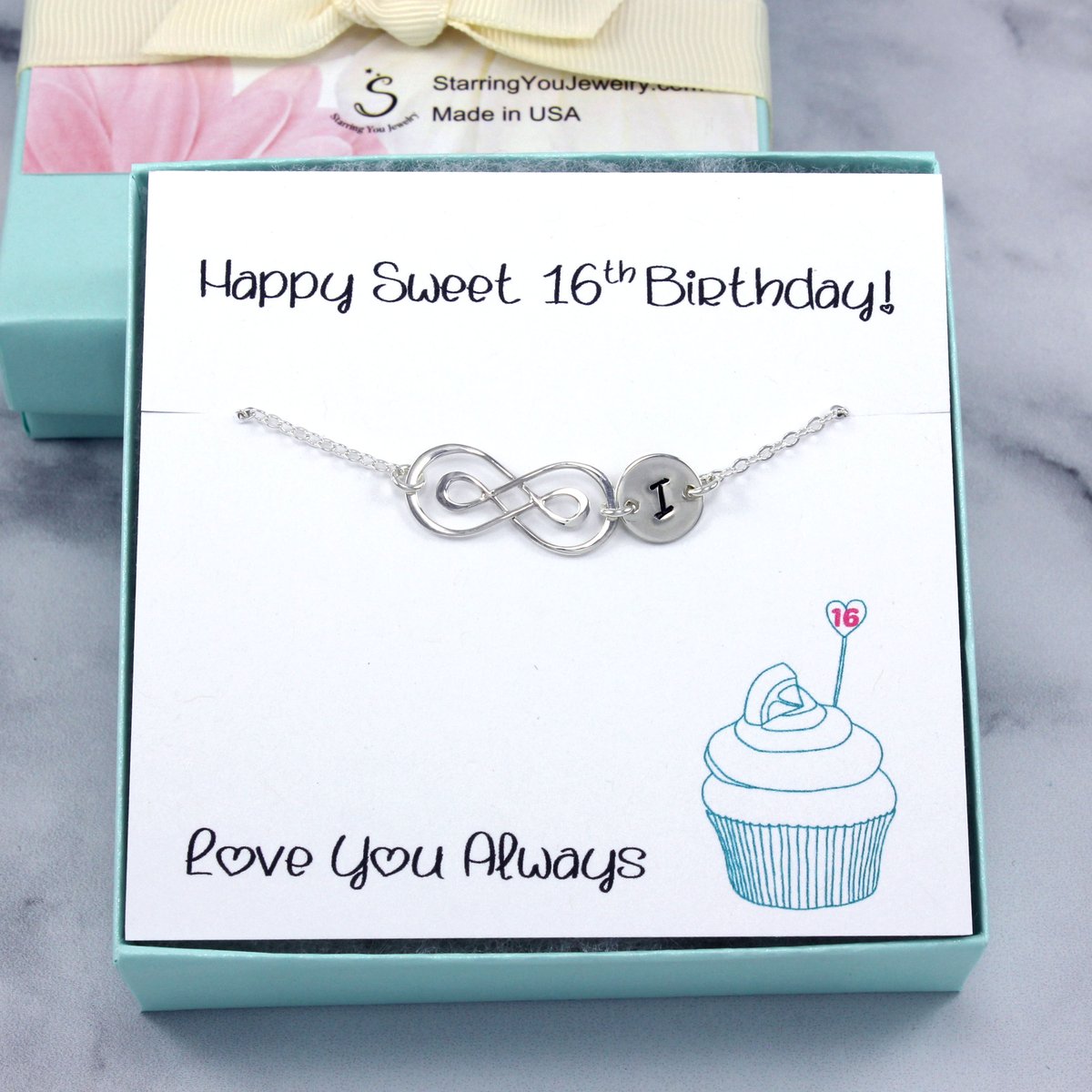 Sweet 16 Gift: personalized infinity bracelet in sterling silver 🎁creatoriq.cc/3G5NObu #etsy #etsyfinds #etsygifts #sweet16gift #sweetsixteengift #sweetsixteen #giftsfordaughter #daughtergifts #giftideas #handmadejewelry #bracelet #personalizedgifts #shopsmall #birthdaygift