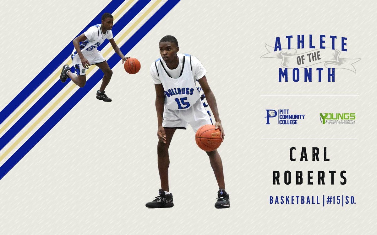 Congratulations to <a href="/CarlRoberts2022/">CarlRoberts2022</a> on being named the <a href="/Youngs_PT/">Youngs PT&SP</a> Basketball Athlete of the Month!

Check out our full interview with Carl by following the link below:
pittcc.prestosports.com/athletics/AOTM…