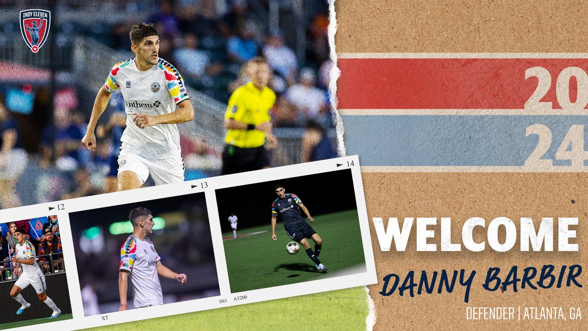 SIGNED ✍️ Indy Eleven has signed defender Danny Barbir (@DannyBarbir) for the 2024 @USLChampionship season! Read more ➡️ bit.ly/3G5OxJA