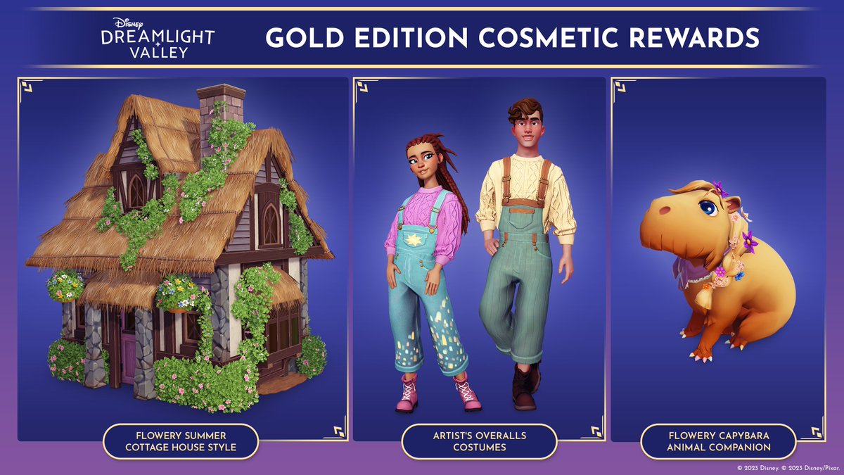 DisneyDLV's tweet image. Time is ticking on being a Disney Dreamlight Valley Founder! ⏱️✨ Don't miss out on claiming exclusive Founder's Edition rewards, along with our upcoming Gold Edition Cosmetics. Learn more: disneydreamlightvalley.com/editions