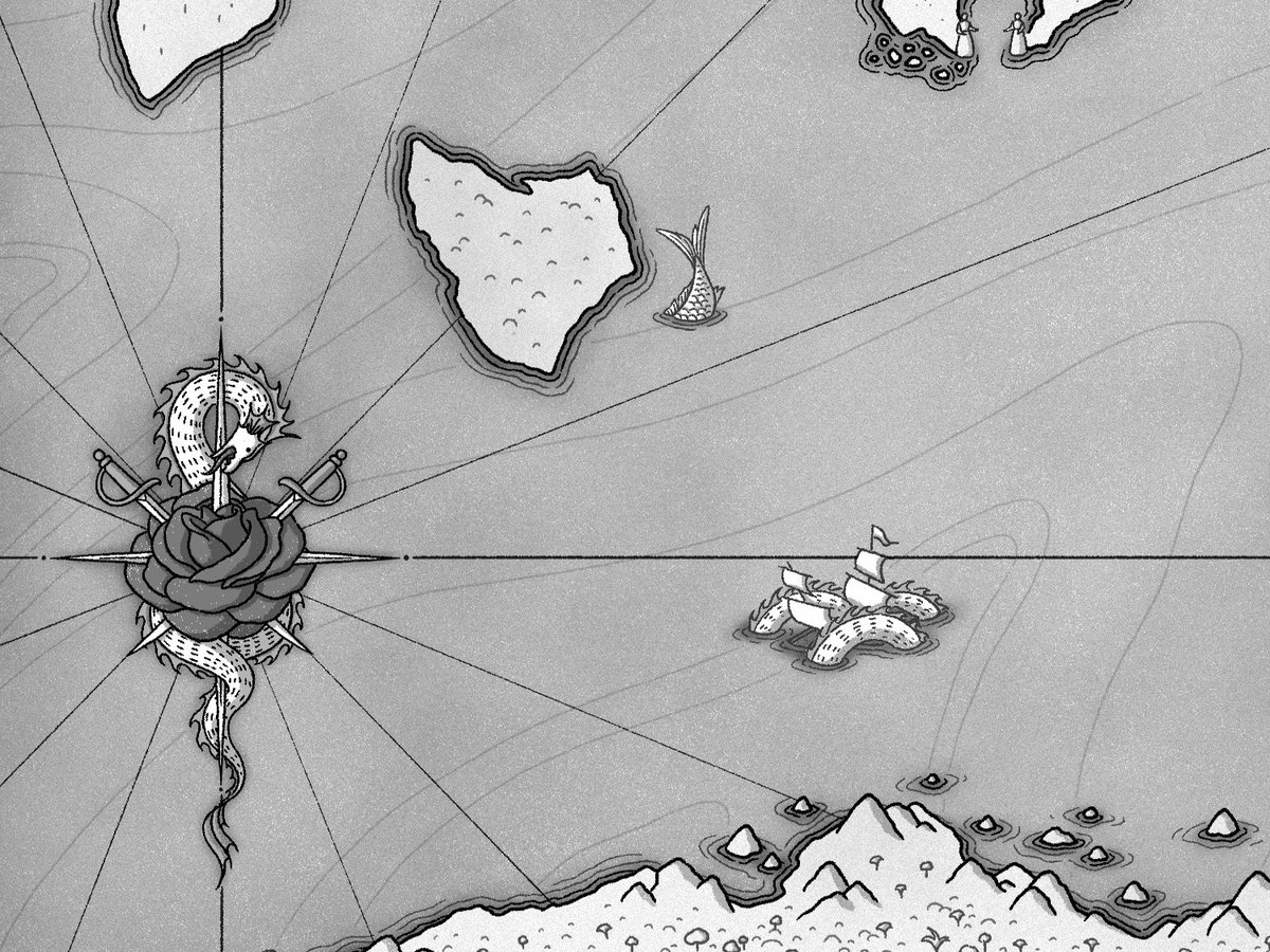 Interior map for Sinner's Isle by @montoyasangel . Thank you to AD April Ward and the team at Penguin Randomhouse! 🖤☠️