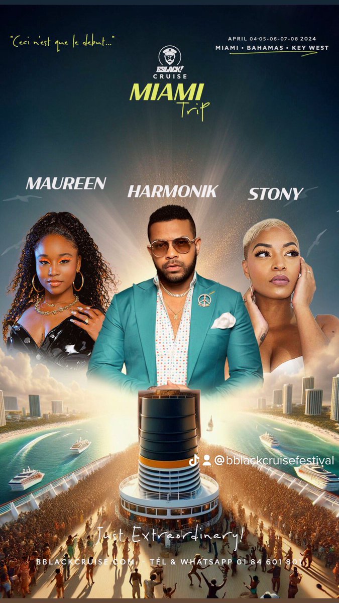 Ceci n’est que le début…👀😏#Bblackcruise2024