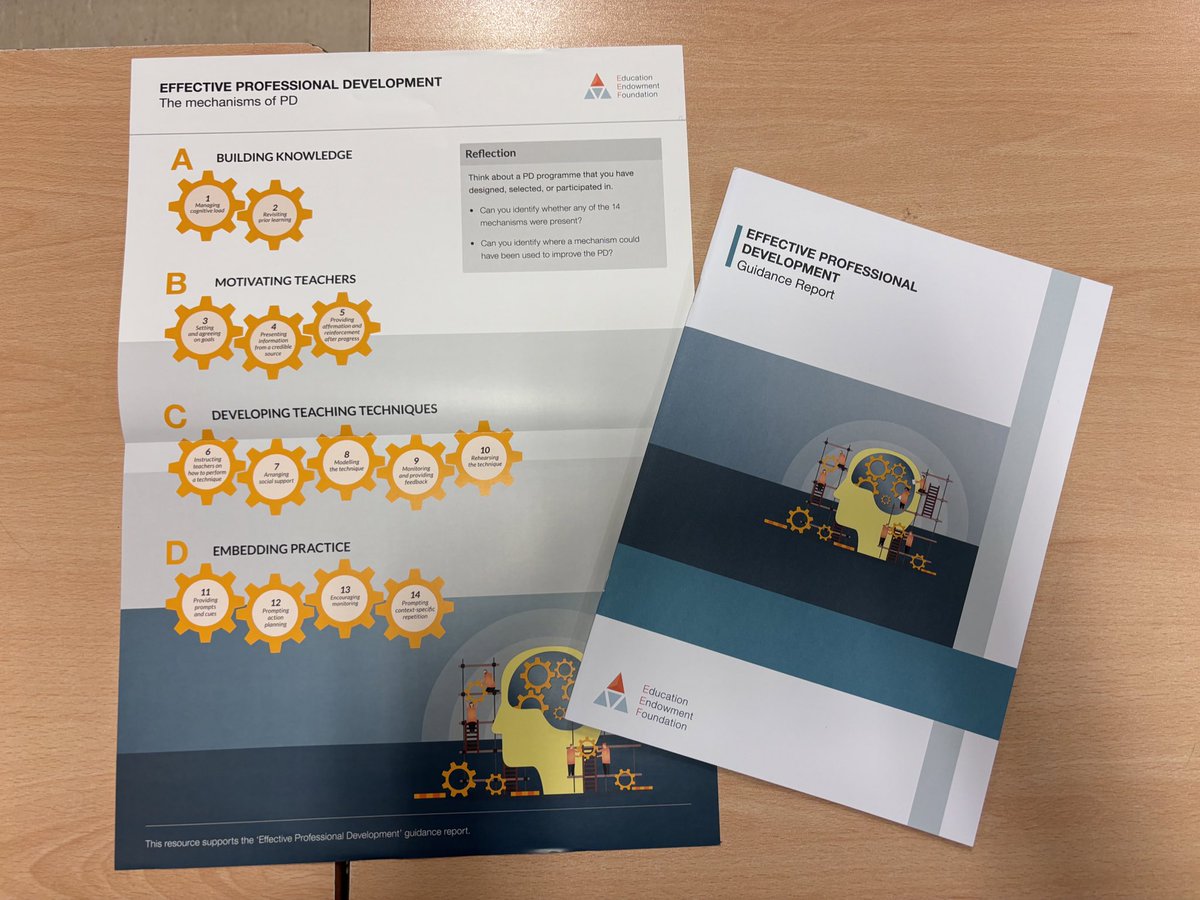 Such a productive afternoon spent thinking about how the <a href="/EducEndowFoundn/">EEF</a> PD guidance report can guide our strategic planning as assistant heads, considering whether strategies for professional development include a balance of PD mechanisms #TogetherWeMakeTheDifference