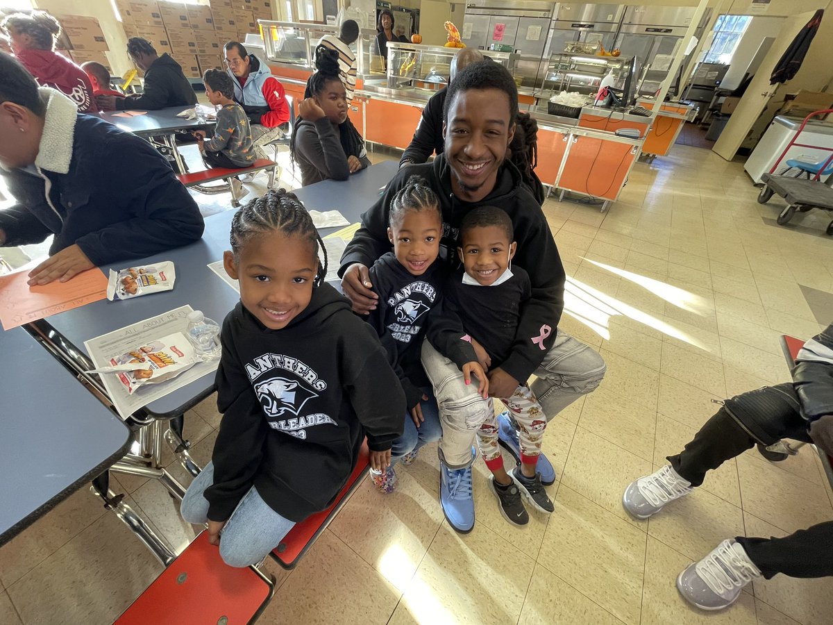 DrPeeples's tweet photo. Over 50 families &amp; over 150 students had someone come  for Donuts w Dads &amp; Dad Figures! Community members, joined the male staff who attended w students, and staff spouses (from Grimsley and Western High) along w colleagues fr Page High and School Safety also came @ConeCougars https://t.co/ojBFMmMQGw