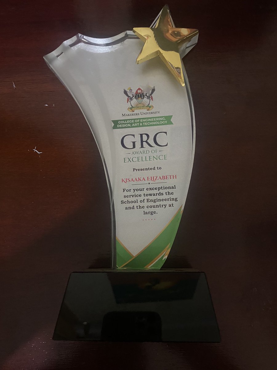 liz_kisaka's tweet photo. Honored to receive the Female Engineer of the Year award at the Makerere Engineering Society Dinner on October 21, 2023, at Sheraton Hotel. 

Appreciation to the Guild Council Representatives Kampororo Abraham and Asiimwe Sherlyne for this recognition. https://t.co/09JPtt7edd