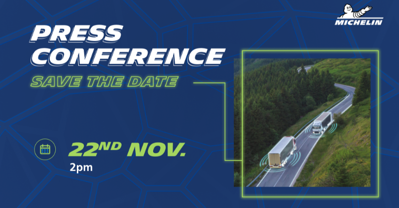 MichelinNews's tweet photo. 📅@SOLUTRANS starts today!
Join @Michelin Hall 3, stand B080 to find out more about all our transportation offers 🛞and discover new innovations 💡
Don’t forget our press conference : https://t.co/sjsOMPV0IL