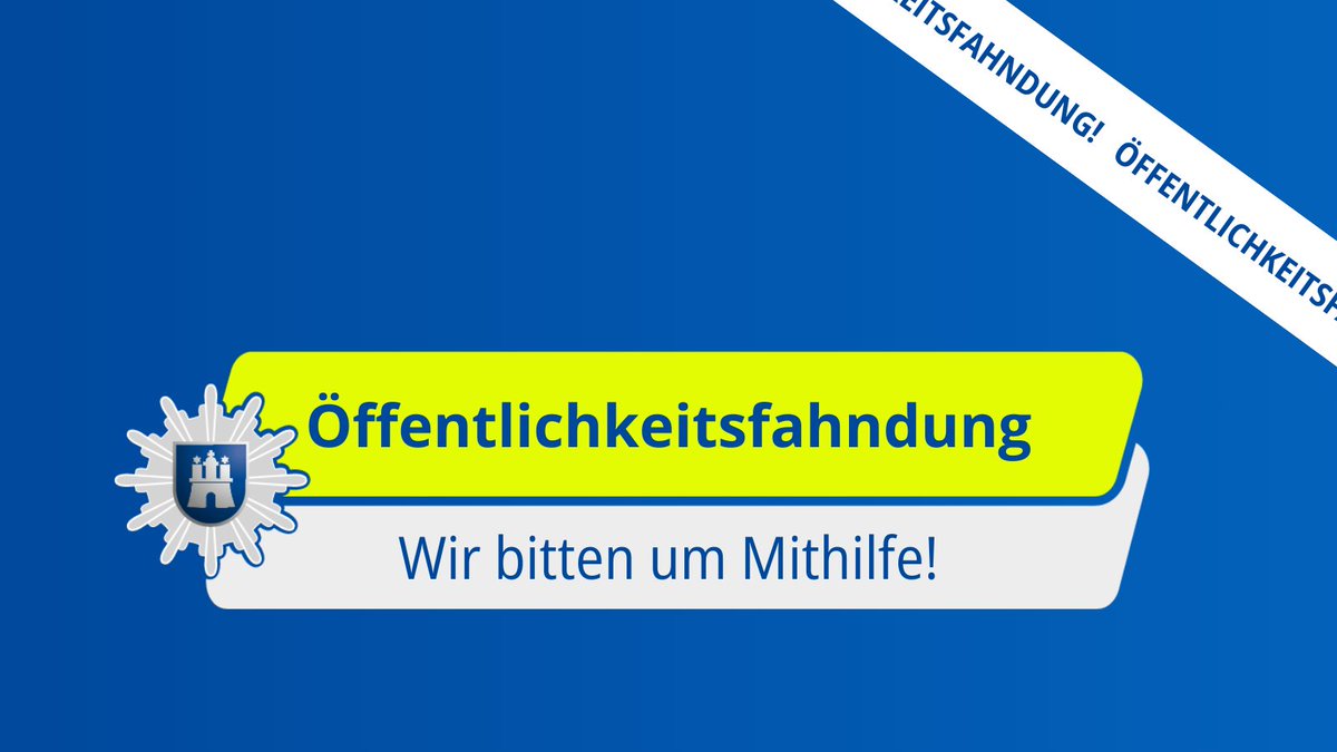 #Öffentlichkeitsfahndung
Wir suchen nach einem 13-jährigen Mädchen, das seit heute Morgen aus ihrer Wohnunterkunft in #Eppendorf abgängig ist. Eigengefährdung kann nicht ausgeschlossen werden. 

Hinweise bitte an ☎ 040 42865 6789

polizei.hamburg/fahndung-und-d…