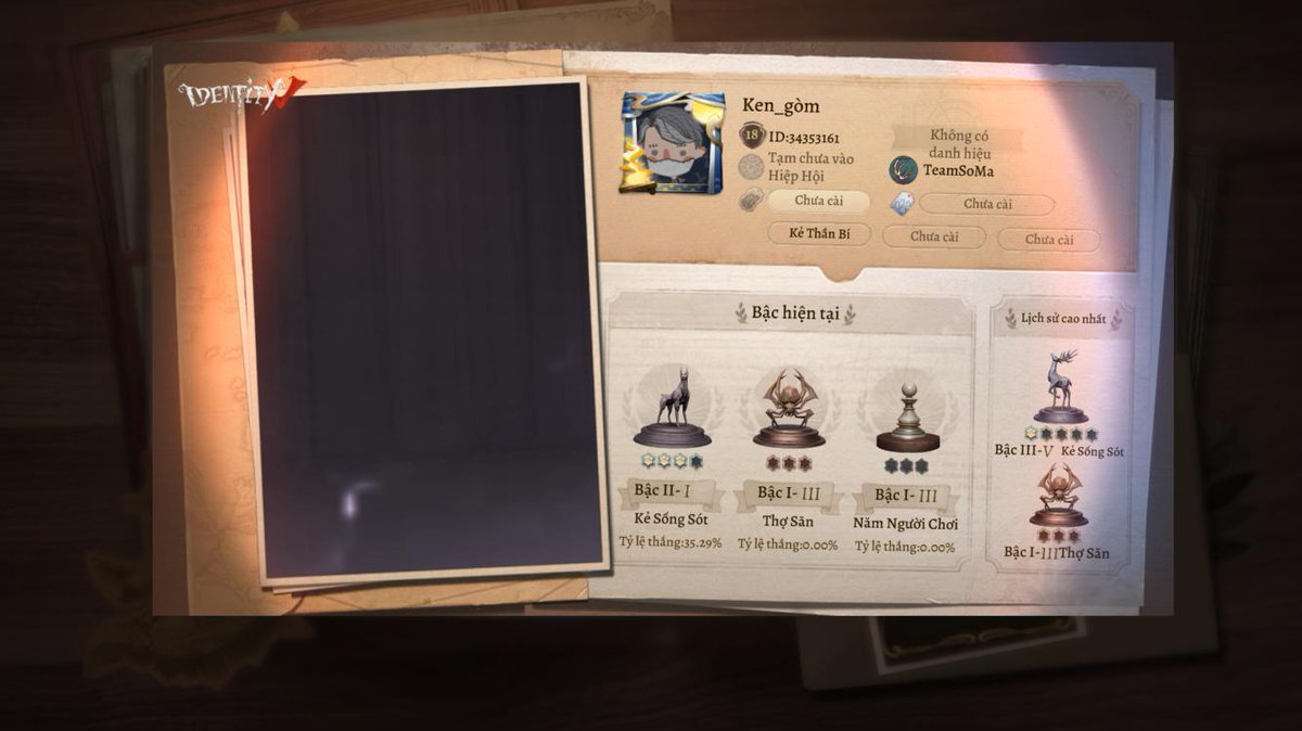 cuken0102's tweet photo. Tôi đang chơi Identity V. Bạn nghĩ đó là game ư? https://t.co/jbhjLdn2Z9