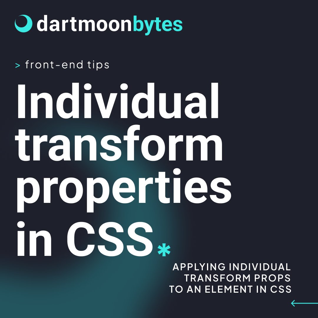 _dartmoon's tweet image. Do you still use the transform property, or do you use the newer single properties? Remember, single properties are faster and already supported by 92,67% of browsers! 😉 Choose wisely!
#buildinpublic #frontendtips #programmingtips #csstips #webdeveloper
