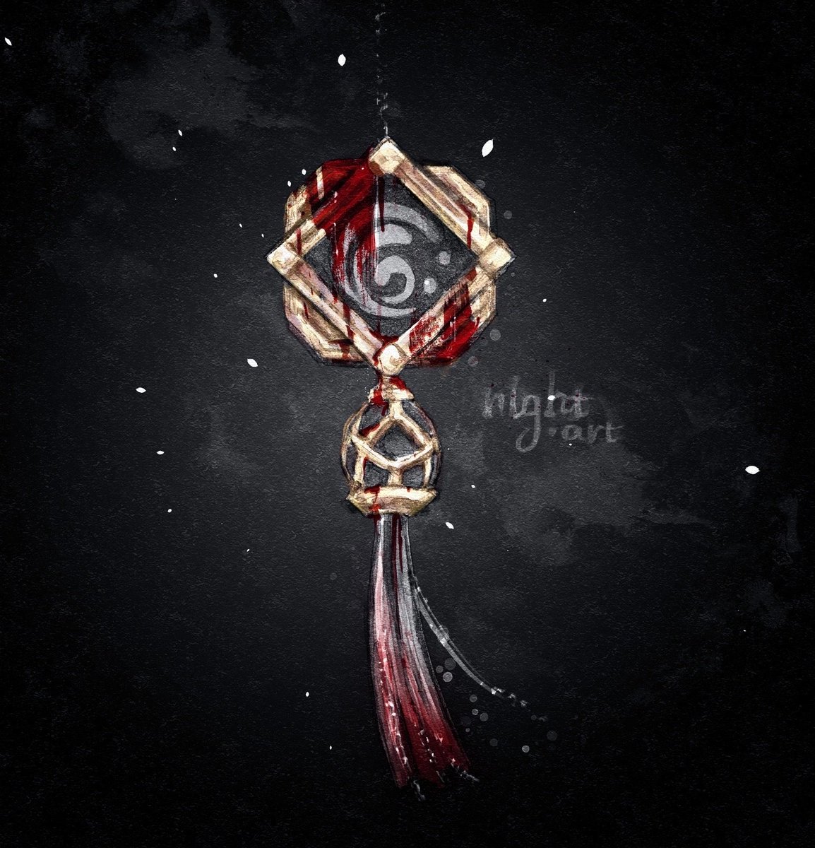 Дополнение к арту с СинТю 
#Xingqiu #genshinImapct