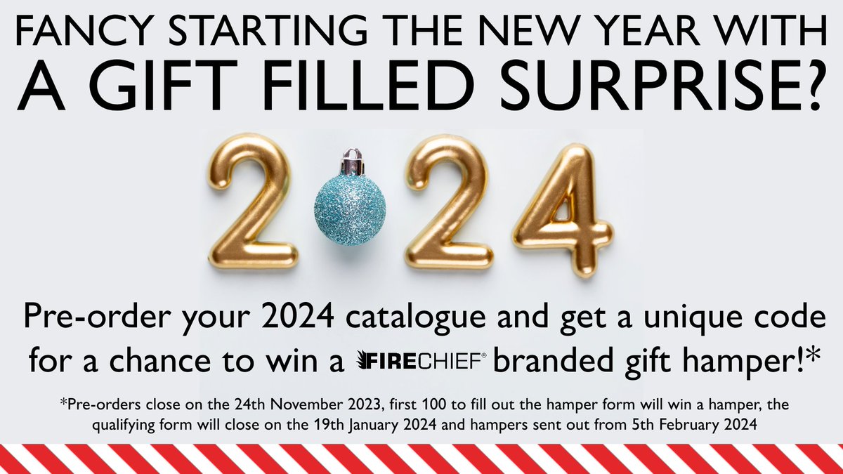 Pre-order your 2024 Catalogue this week for a special surprise 🥳

You can pre-order it here: firedepot-9052177.hs-sites.com/printed-2024-c…

#catalogue #hamper #giveaway #firesafety #fireprevention