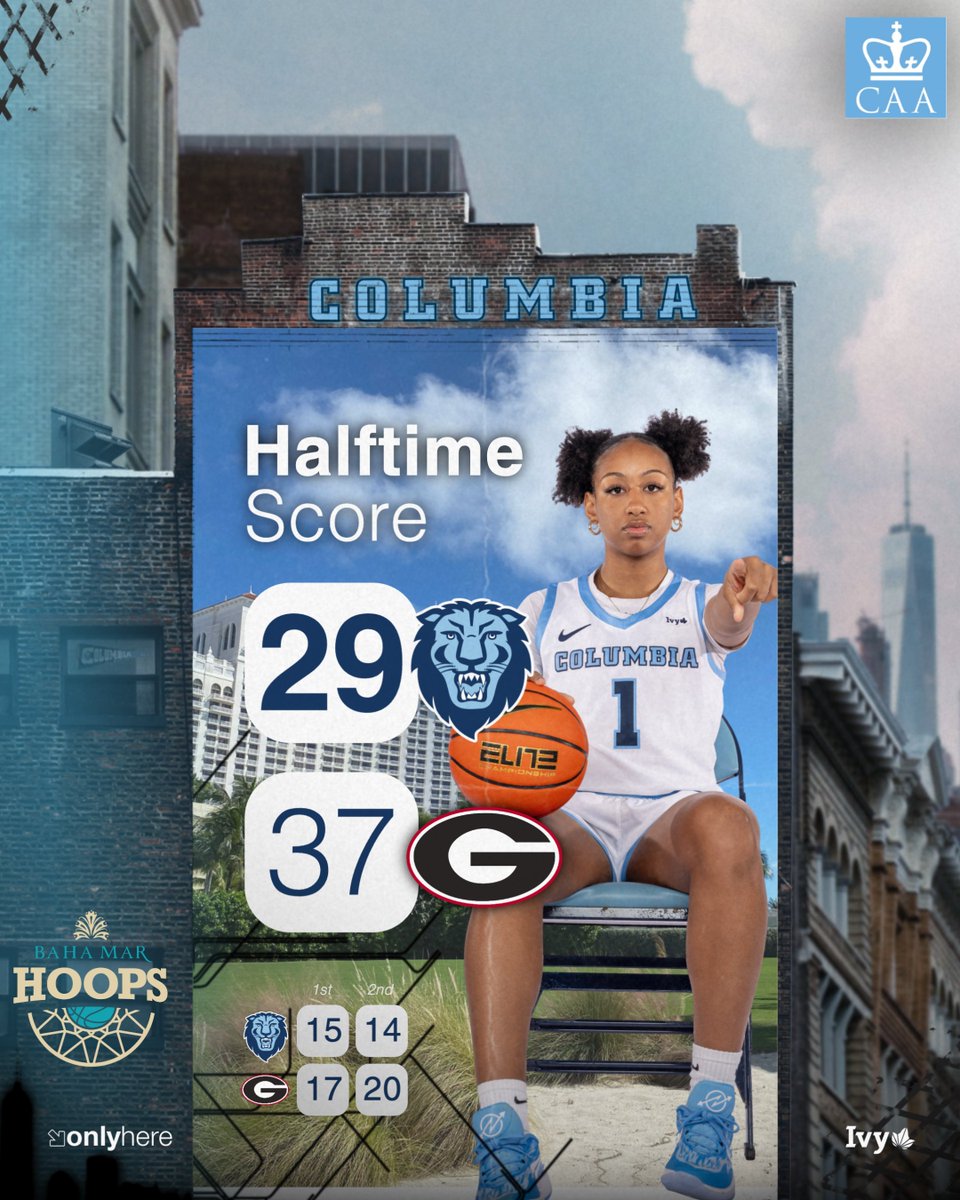 Columbia Women's Basketball (@culionswbb) on Twitter photo UGA led by as many as 13 but the Lions pull back within 8 at the half. Score presented by <a href="/ColumbiaAlumniA/">ColumbiaAlumniAssoc</a>
#RoarLionRoar // #EDGE 🦁🏀 UGA led by as many as 13 but the Lions pull back within 8 at the half. Score presented by <a href="/ColumbiaAlumniA/">ColumbiaAlumniAssoc</a>
#RoarLionRoar // #EDGE 🦁🏀