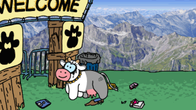 losso3000's tweet photo. Don’t have a– no, wait, DO have a cow!🐮
“Halle-MOO-jah”, a high-end Amiga demo and invitation for @bergbeiz 2024, 1st place at Comparade 2023 oldschool compo.
https://t.co/tiAMC7wol8
#amiga #demoscene #cowee https://t.co/1MwNFRKax1