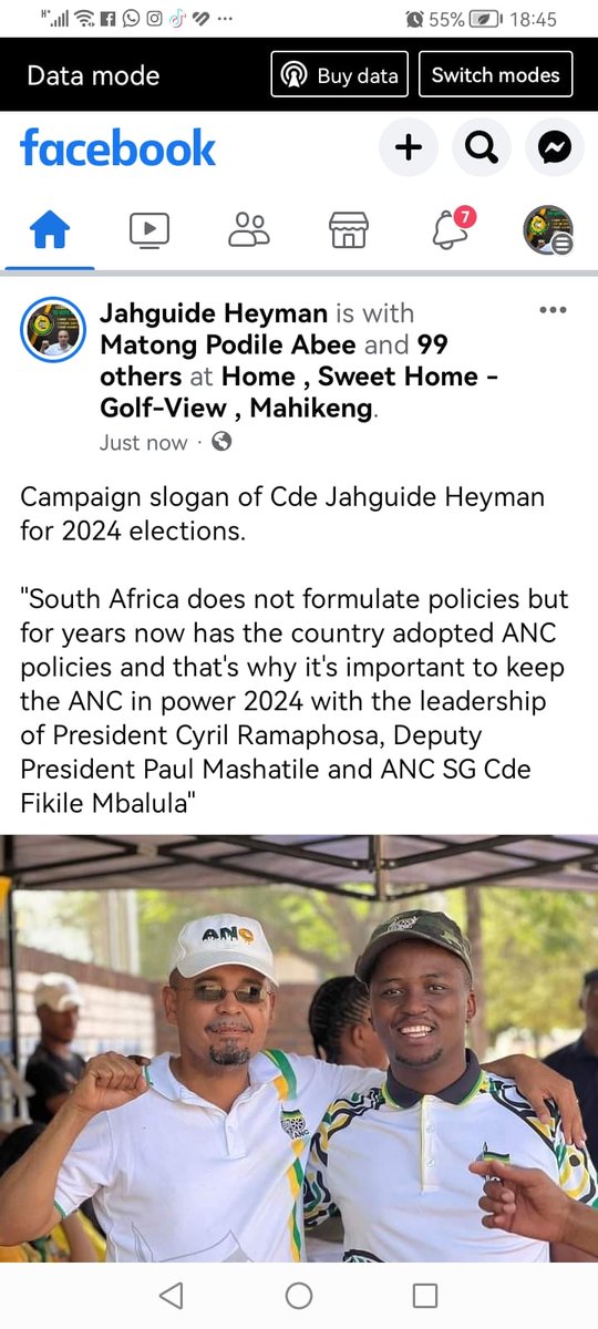 JahguideH's tweet photo. Vote ANC 2024 with the leadership of President Cyril Ramaphosa, Deputy President Paul Mashatile and ANC SG Cde Fikile Mbalula https://t.co/2XH9GmH5tv