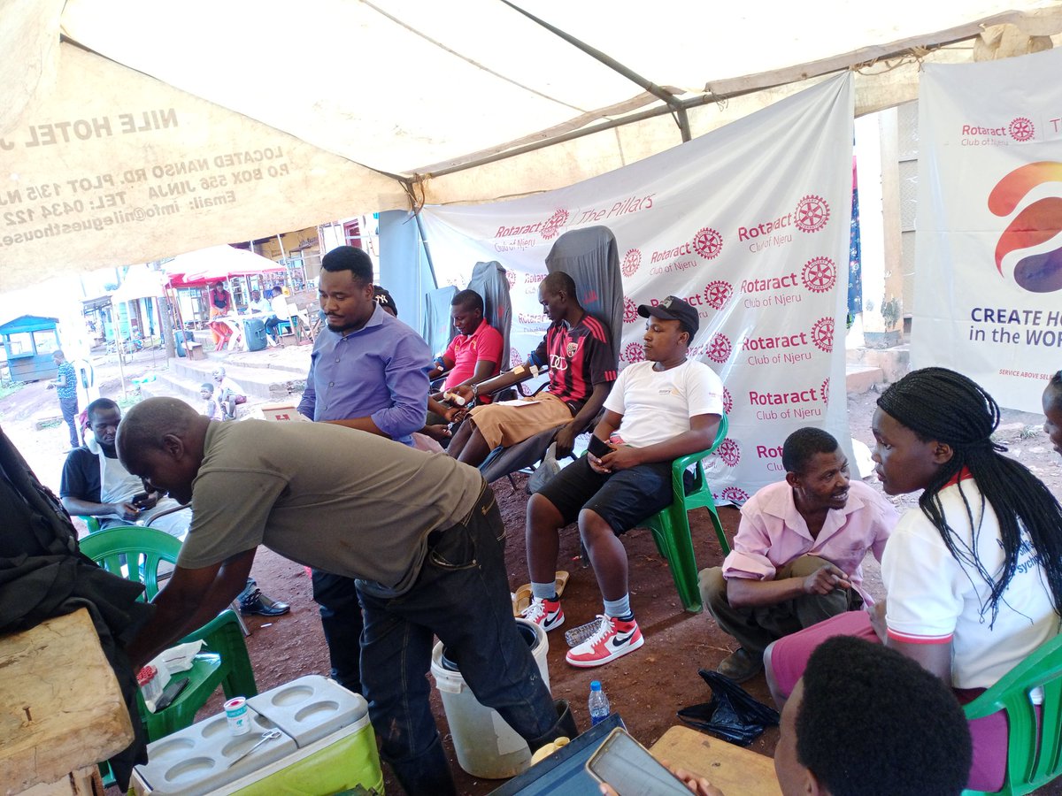 We are celebrating our charter week with the community. We had blood donation, mental health services, information dissemination about Rotaract among others today in #Naminya. We are grateful for the partners who joined us for this cause.
