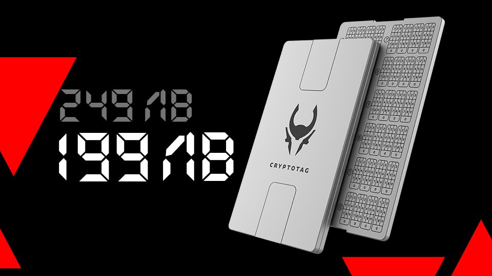 BitcoinBG's tweet image. Даваме начало на нашите #BlackFriday оферти с три страхотни предложения:
🔥#Cryptotag Zeus с 20% отстъпка.
🔥Ledger Nano S Plus в черен цвят с бонус $20 в #Bitcoin
🔥Ledger Nano X в черно с бонус $30 в #BTC
Общите условия на промоцията ще откриете тук: bitcoinbg.eu/shop/black-fri…