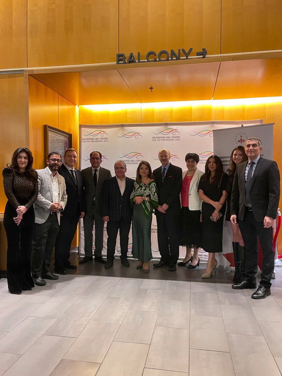 azcanet's tweet photo. We are endlessly proud! Last week, the Network of Azerbaijani Canadians, in partnership with @_ITCHF, hosted our annual gala event celebrating Azerbaijani Heritage as part of the Turkic world at the Richmond Hill Centre for the Performing Arts✨

Thank you to the incredible Seven Beauties Ensemble and artistic director, the Honoured Artist of Azerbaijan, @manafzadeturan, for an unforgettable evening of music, art, heritage and diversity!

Thank you, Minister @YaaraSaks, MP @fsorbara, MP @AliEhsassi, for your heartfelt speeches to the community. Thanks to MP @shafqatalimp for your recognition and congratulatory scrolls.

A special thank you to our esteemed guests, elected officials, diplomats, our generous sponsors, partners, our wonderful Azerbaijani Canadian community and our dear friends in the Turkish Canadian community, amongst many others, for sharing this beautiful evening with us.❤️🇦🇿🇨🇦 

#heritage #Toronto #cdnpoli
