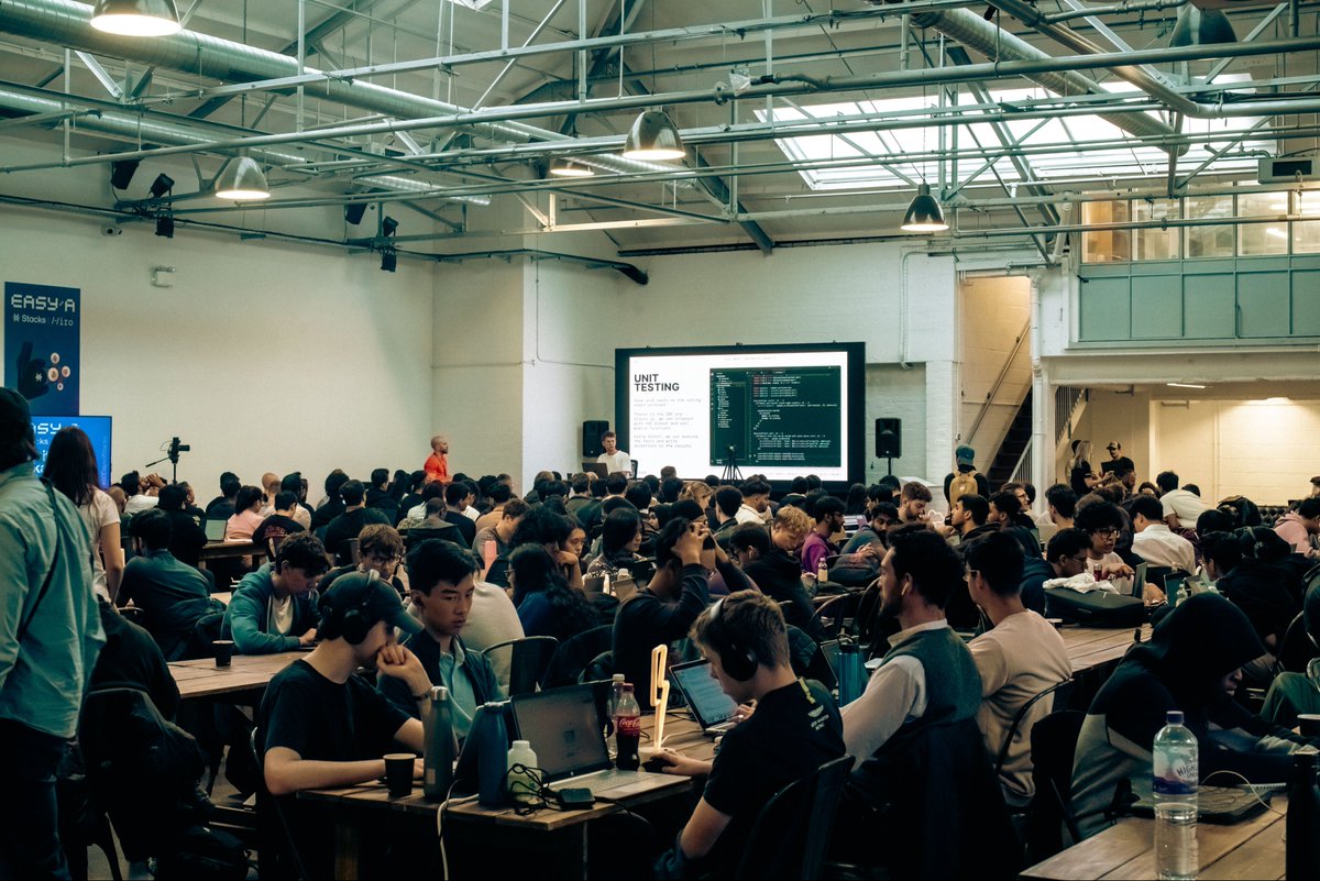 easya_app's tweet photo. Our recent EasyA x @Stacks hackathon was one for the blockchain history books as we took over London to host the city’s biggest EVER Bitcoin hackathon! 🟧
Missed it? Some highlights:
👩💻 250+ devs IRL
🚀 50+ projects launched on Stacks
💸 $25k prize money
See y’all again soon! https://t.co/8zTJRyP5Rj