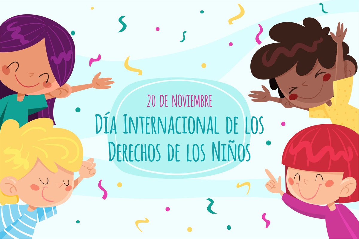 Cada 20 de noviembre se celebra el   #DíaMundialDeLaInfancia y se conmemoran los aniversarios de la adopción de la Declaración Universal de los Derechos del Niño (1959) y la aprobación de la Convención de los Derechos del Niño (1989).
Es obligación de todos respetar sus derechos.