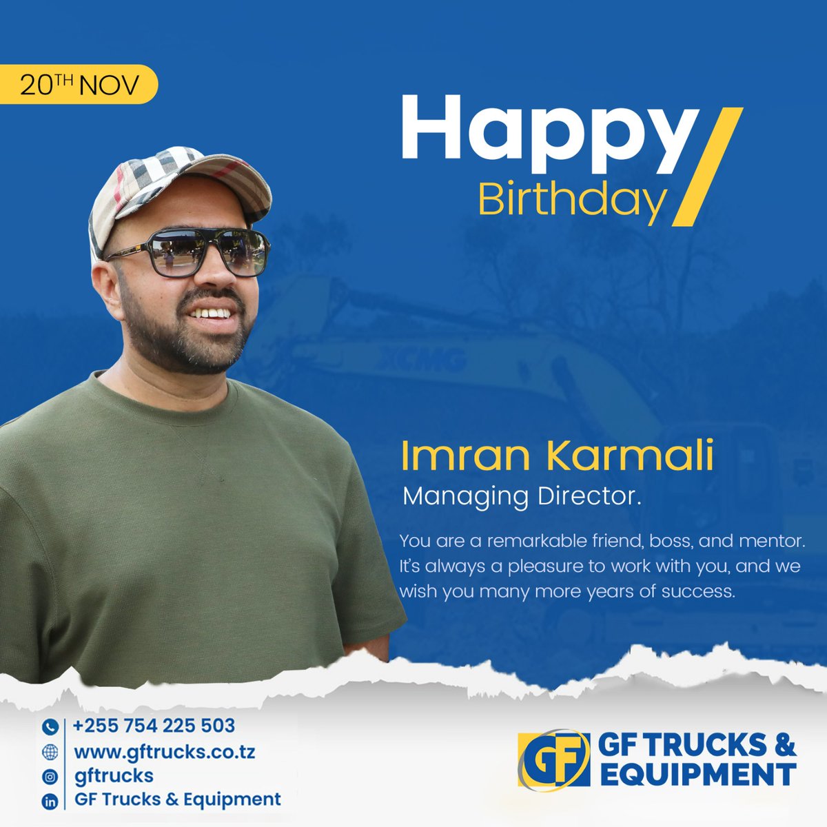 Happy Birthday to Managing Directornof GF Trucks &amp; Equipment.  #Live Long.