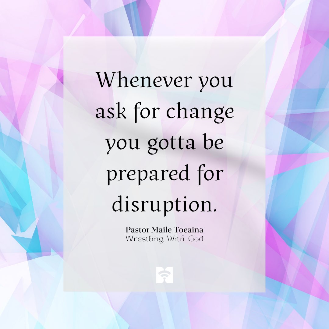 “Whenever you plant an oak tree in the earth, it’s gonna disrupt the soil. There’s no way you can have growth without disruption. Don’t let that disruption be a distraction.” -Pastor Maile Toeaina
Check out “Wrestling With God” on thehotspot.church,our YouTube/ Facebook pg.