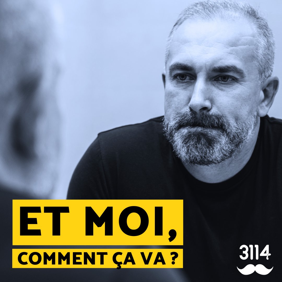 3114_appel's tweet photo. Se questionner sur sa propre santé mentale, c’est difficile. Quand on pense que c’est synonyme de faiblesse, c’est encore plus compliqué… Alors que le #Movember continue, le 3114 s’adresse à ceux qui ont du mal à se poser la question : moi, comment ça va ?

Si la réponse n’est pas si évidente que ça, il est peut être temps de réagir. Si vous avez des pensées suicidaires, vous pouvez appeler le 3114, 24h/24, 7j/7. Ils sauront vous écouter avec bienveillance et sans jugement, et ce de façon confidentielle.