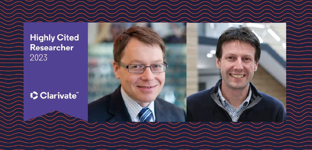 Congratulations to Thomas Nichols and Danny Wilson who have been named as Highly Cited Researchers in the Clarivate 2023 listings! 🎉 Read more on the Clarivate website 👉 buff.ly/3ENkZ3M