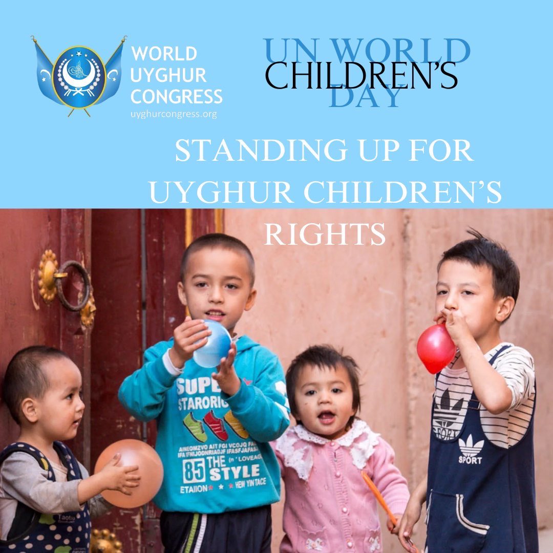 Today, on World Children's Day, let's shine a light on the urgent need to protect the rights of Uyghur and Turkic children in East Turkistan.

#WorldChildrensDay #UyghurChildrenRights #StandUpForHumanRights