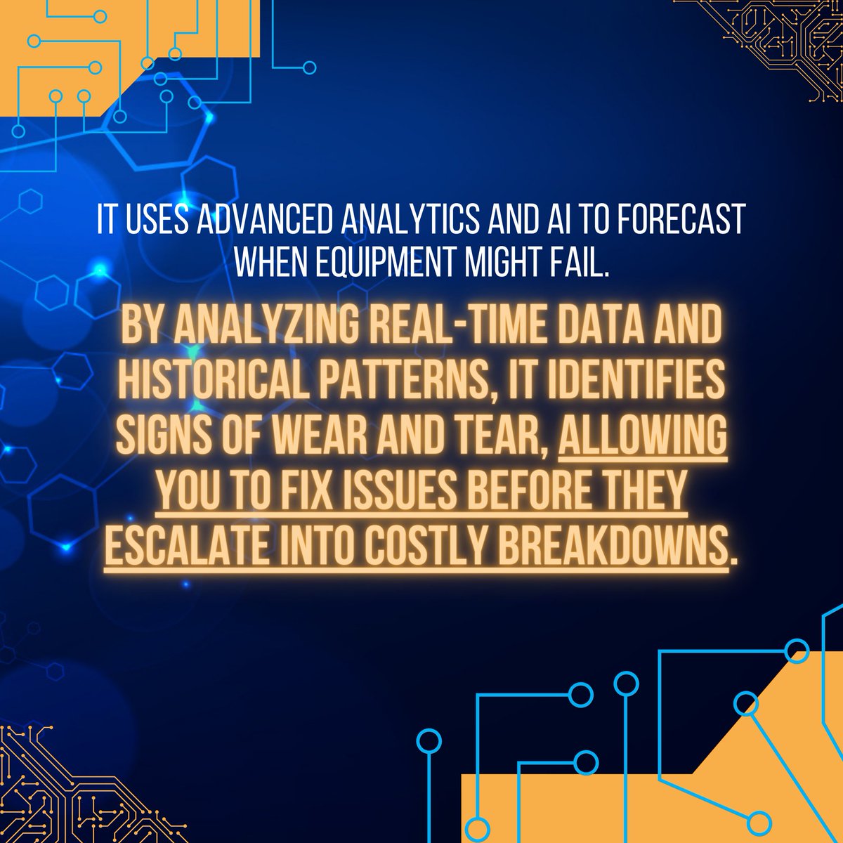 Predictive maintenance is like having a crystal ball for your machinery. 🔮

How Does it Help Your Company Succeed? 💼📈

Embrace the power of predictive maintenance and keep your operations running like clockwork! 🚀💡

#PredictiveMaintenance #BusinessSuccess #SmartOperations