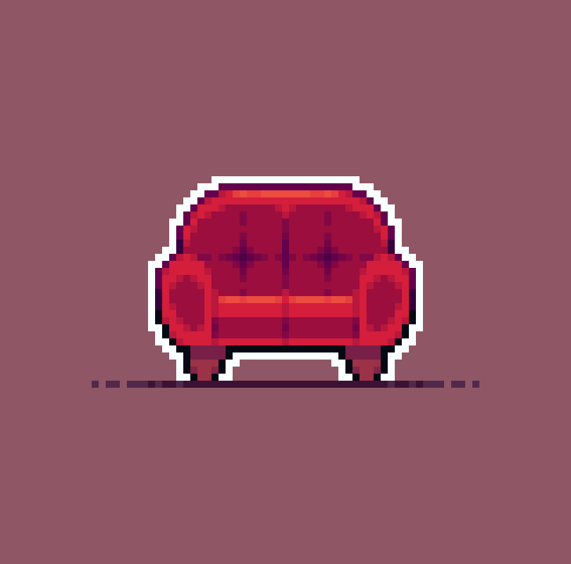 PixelHob's tweet photo. #Couch @Pixel_Dailies #pixel_dailies #pixelart #aseprite https://t.co/rC3wEqcqZ8